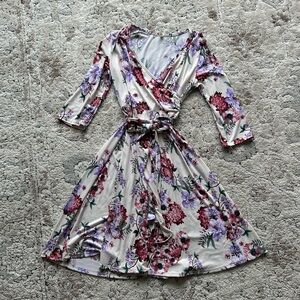 PinkBlush Maternity Floral wrap dress 3/4 sleeve